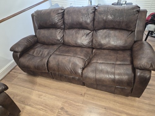 Brown faux leather - brown, 5-6